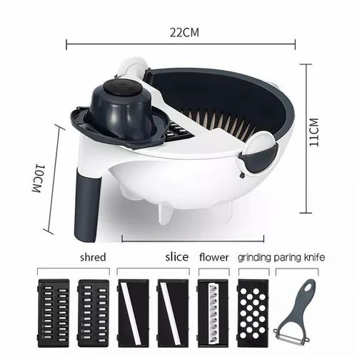 7 in 1 Multifunctional Vegetable Cutter with Drainer