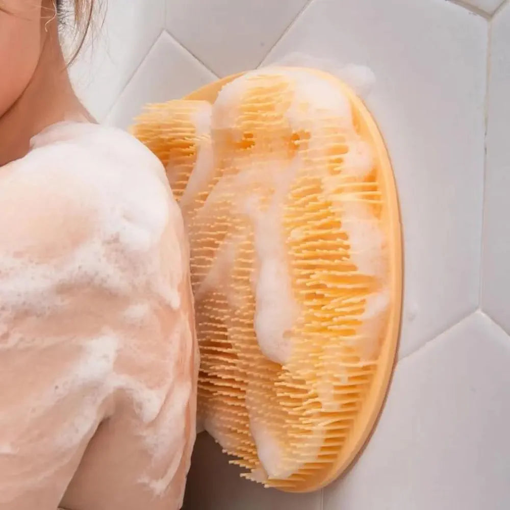 Shower Massage Scrubber, Non-Slip Bath Mat for Bathroom, Back Massage Brush