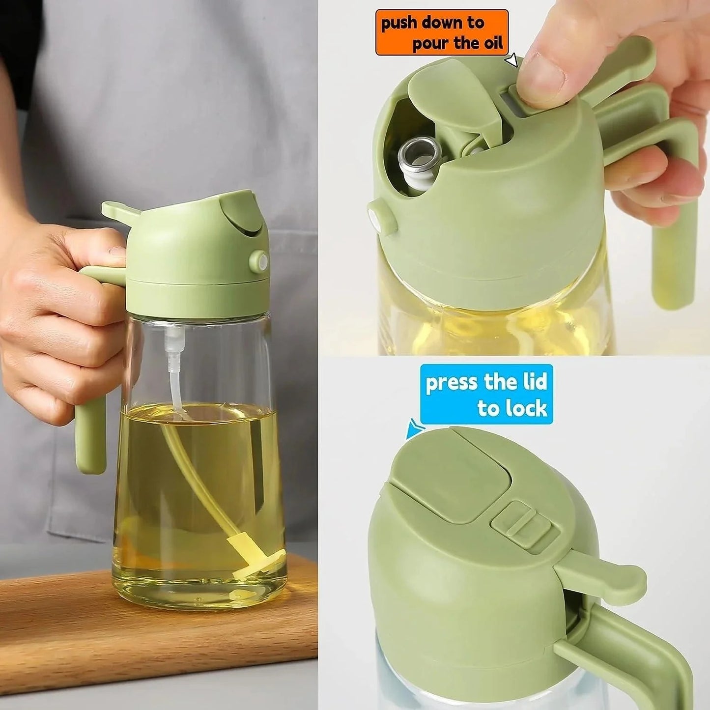 2 in 1 Oil Spray Bottle